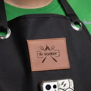 Personalizado láser en mandiles (nombre o logo)